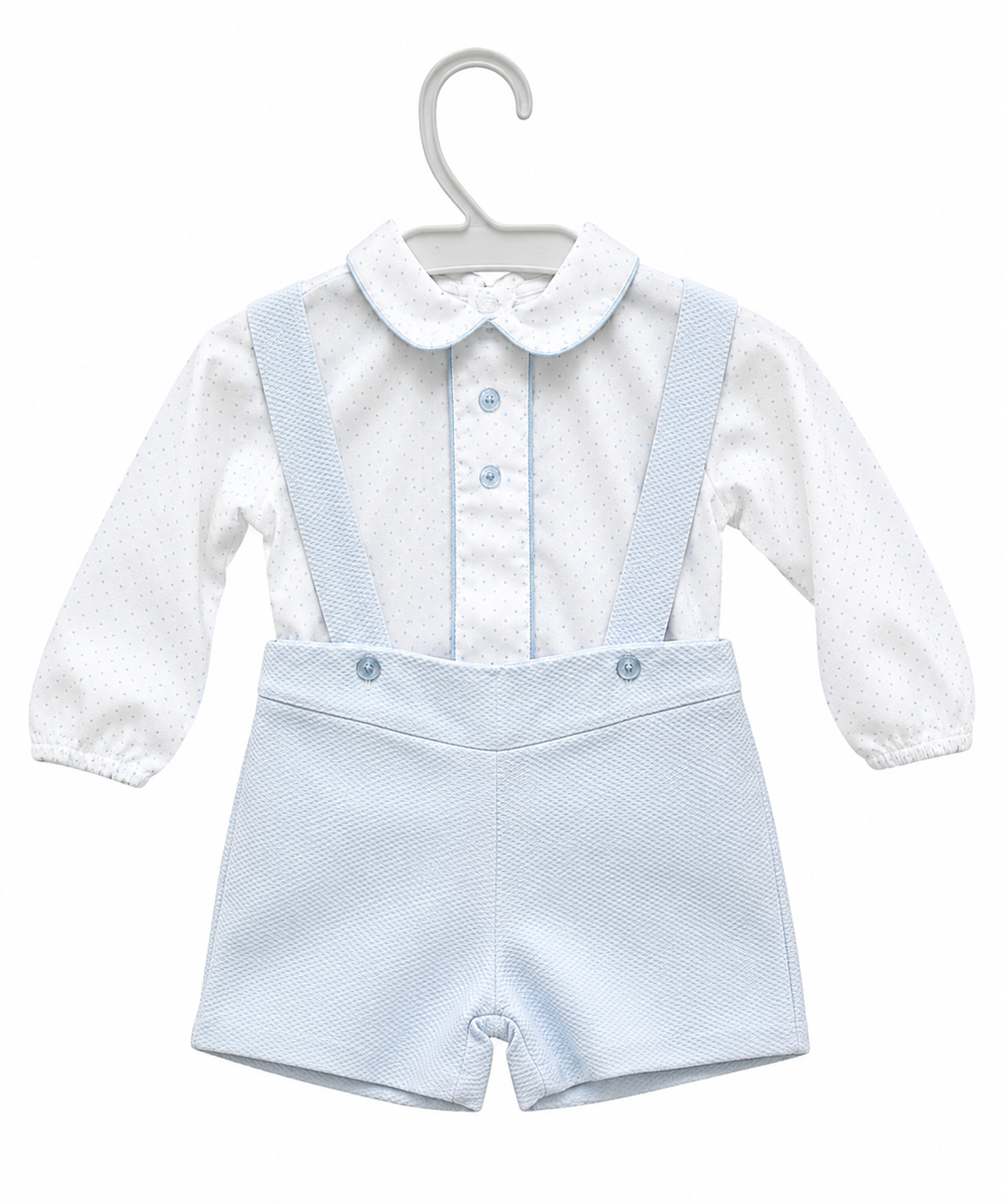 2-Piece Cotton Baby Boy Set – Baby Blue
