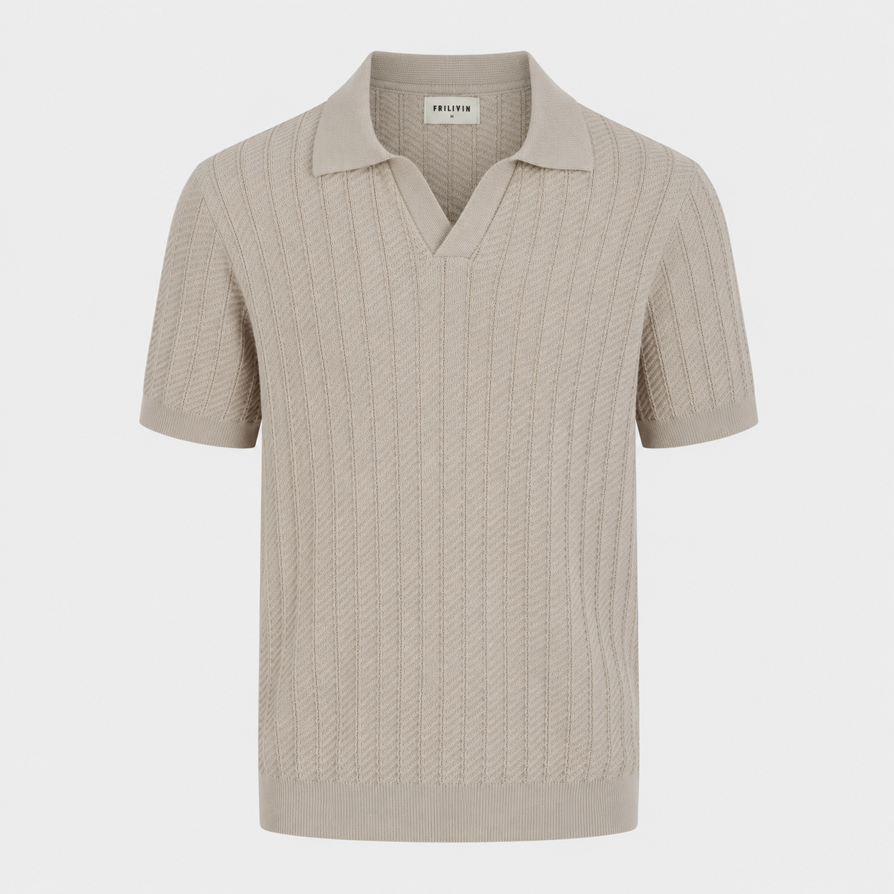 Polo Sweater with V-Neck