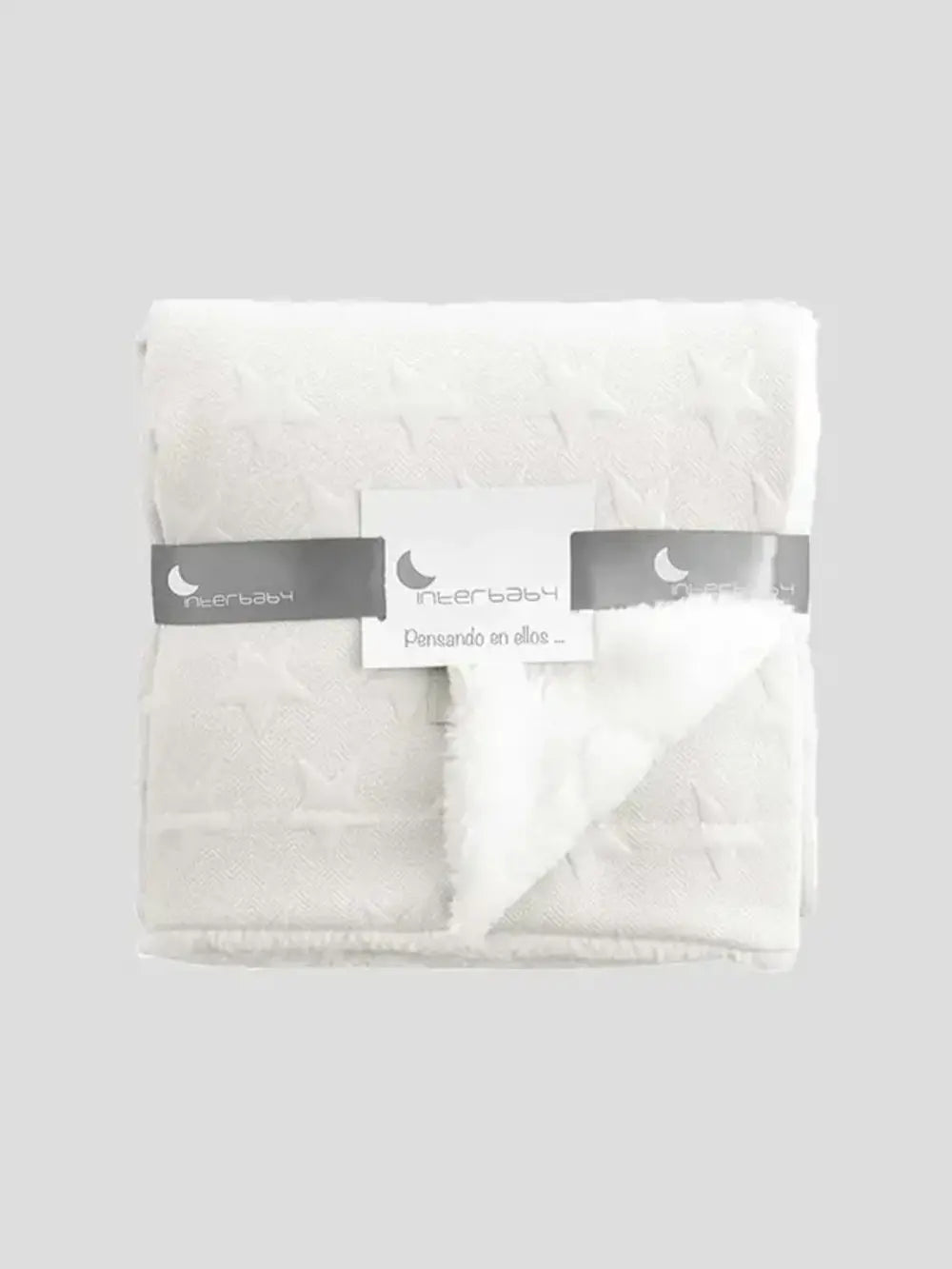 Reversible Cotton Baby Blanket with Sherpa – Stars