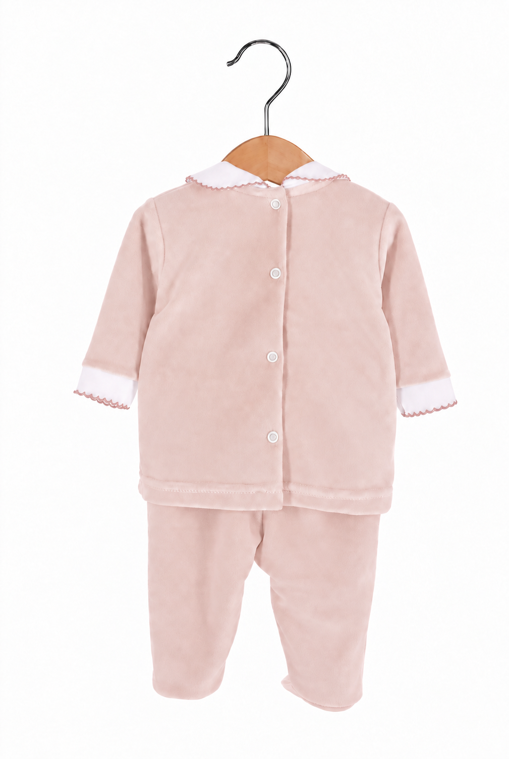 2-Piece Cotton Knit Baby Set – Baby Pink