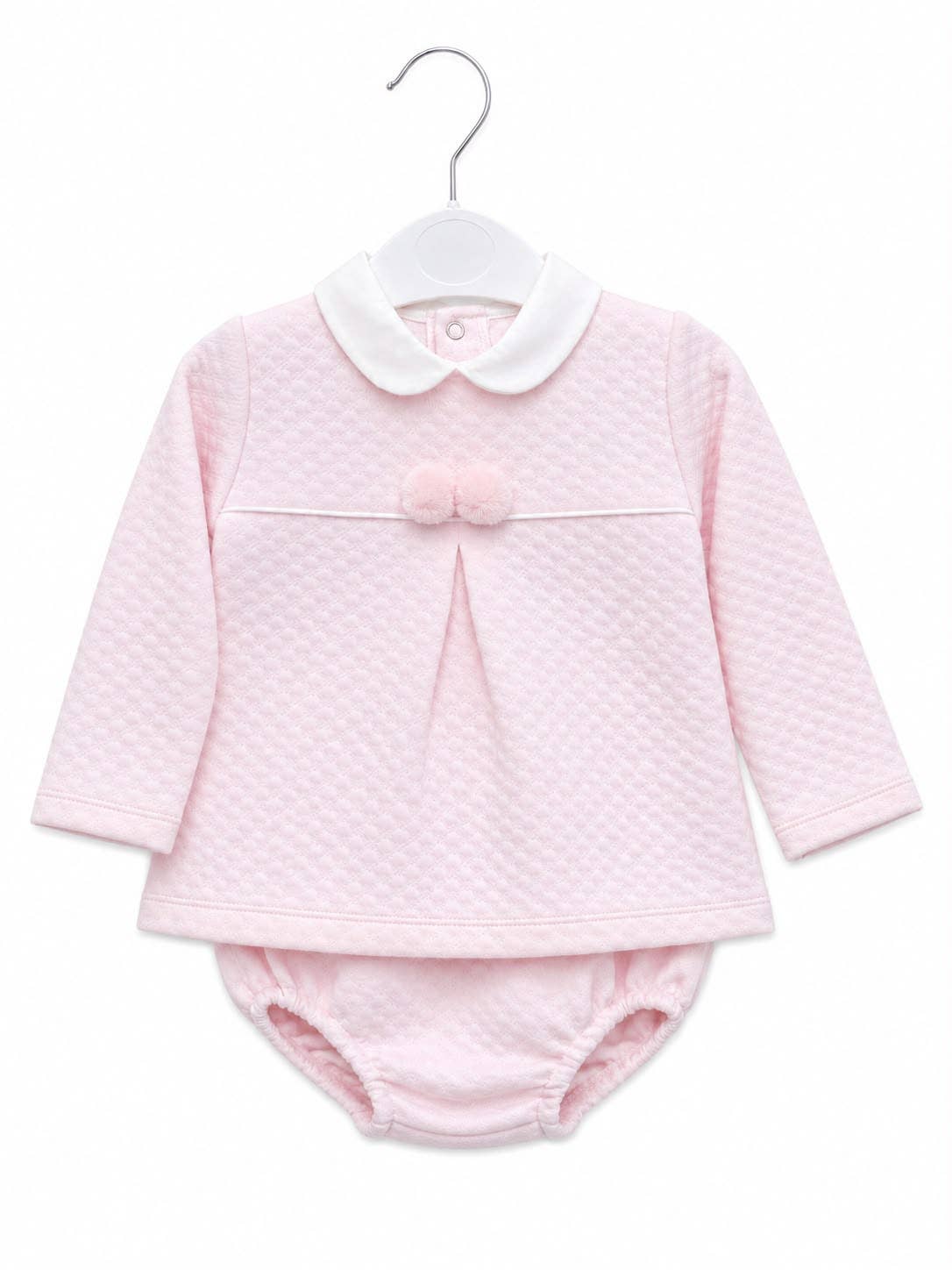 2-Piece Cotton Baby Set Pink