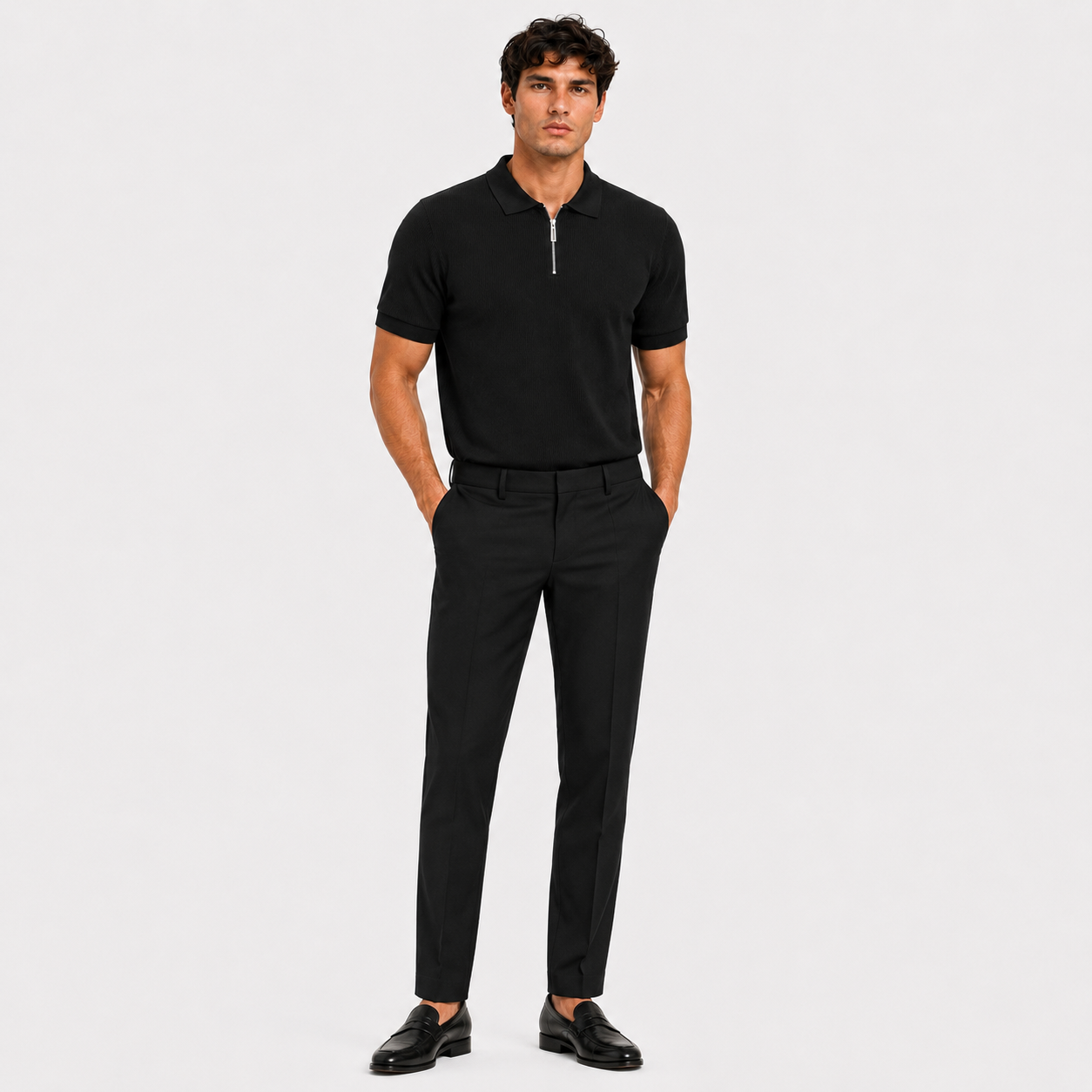 Polo with Zipper